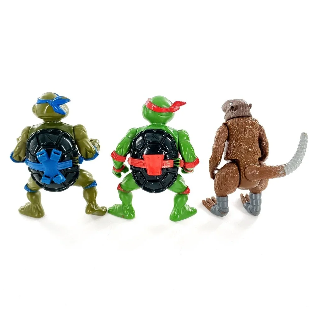 Vtg Teenage Mutant Ninja Turtles TMNT Figures Lot Of 3 Leo, Ralph, Splinter